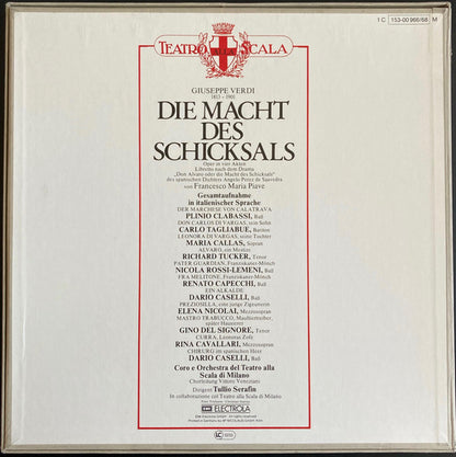 Giuseppe Verdi ' Maria Callas ' Nicola Rossi-Lemeni ' Richard Tucker (2) ' Elena Nicolai ' Carlo Tagliabue ' Renato Capecchi ' Tullio Serafin : Die Macht Des Schicksals (3xLP, Mono + Box)