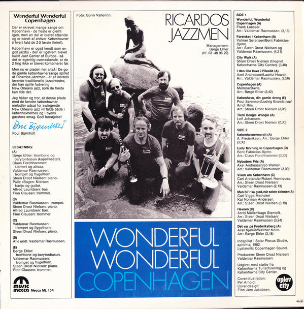 Ricardo's Jazzmen : Wonderful Wonderful Copenhagen (LP, Album)