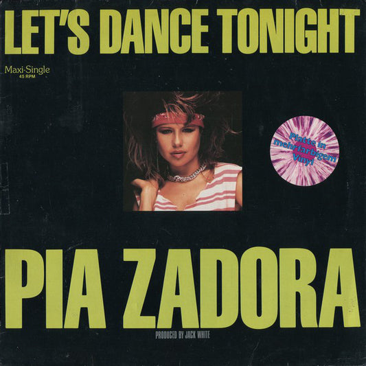 Pia Zadora : Let's Dance Tonight (12", Maxi, Mul)