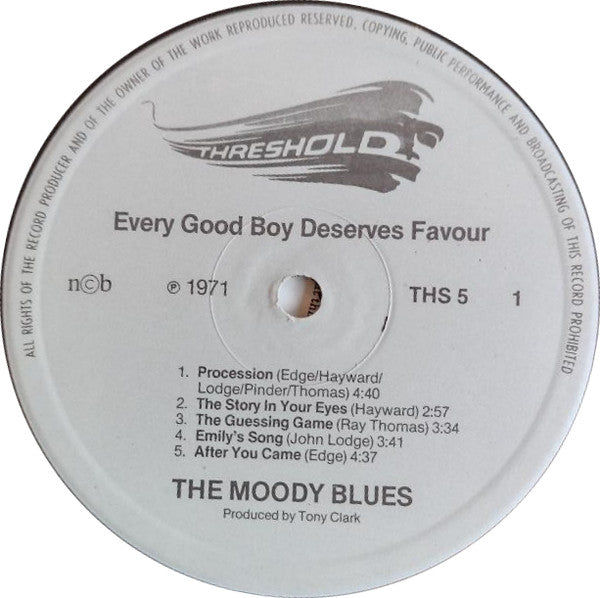 The Moody Blues : Every Good Boy Deserves Favour (LP, Album)