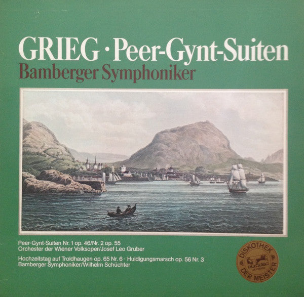 Edvard Grieg, Bamberger Symphoniker, Wiener Volksopernorchester : Peer-Gynt-Suiten (LP, NO )