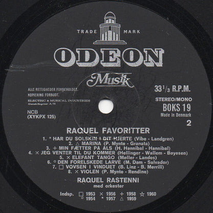 Raquel Rastenni : Raquel Favoritter (LP, Comp, RE)