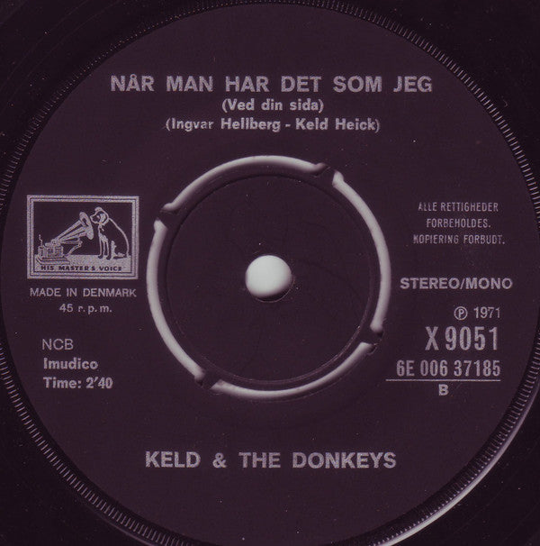 Keld & The Donkeys : Mandag Morgen (7", Single)