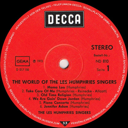 Les Humphries Singers : The World Of The Les Humphries Singers (LP, Comp)