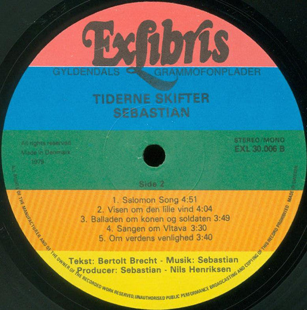 Sebastian (5) : Tiderne Skifter (LP, Album)