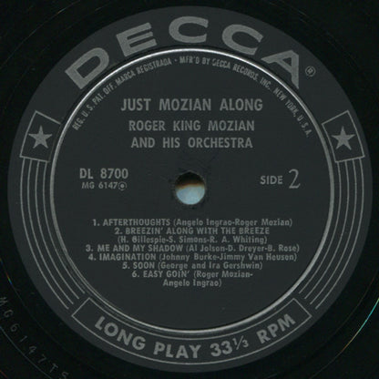 Roger King Mozian And His Orchestra : Just Mozian Along (LP, Album)