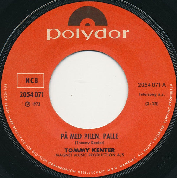 Tommy Kenter : På Med Pilen, Palle (7", Single)