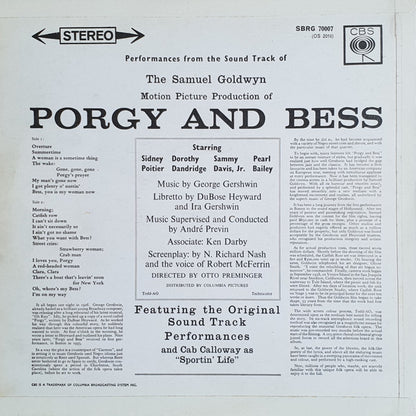 George Gershwin : The Samuel Goldwyn Motion Picture Production Of Porgy And Bess (LP)