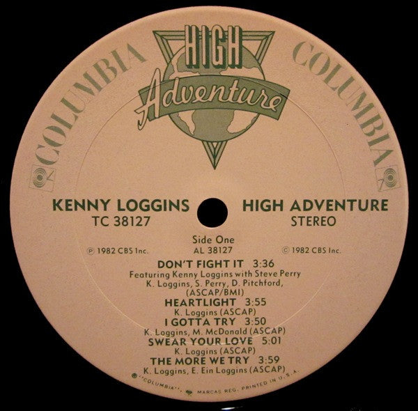 Kenny Loggins : High Adventure (LP, Album, Pit)