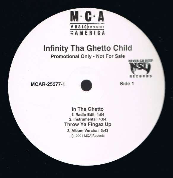 Infinity Tha Ghetto Child : In Tha Ghetto (12", Promo)