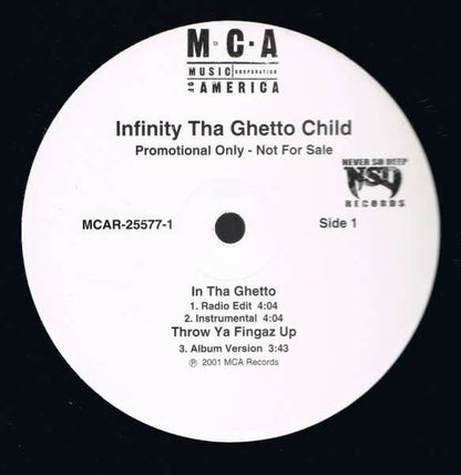 Infinity Tha Ghetto Child : In Tha Ghetto (12", Promo)