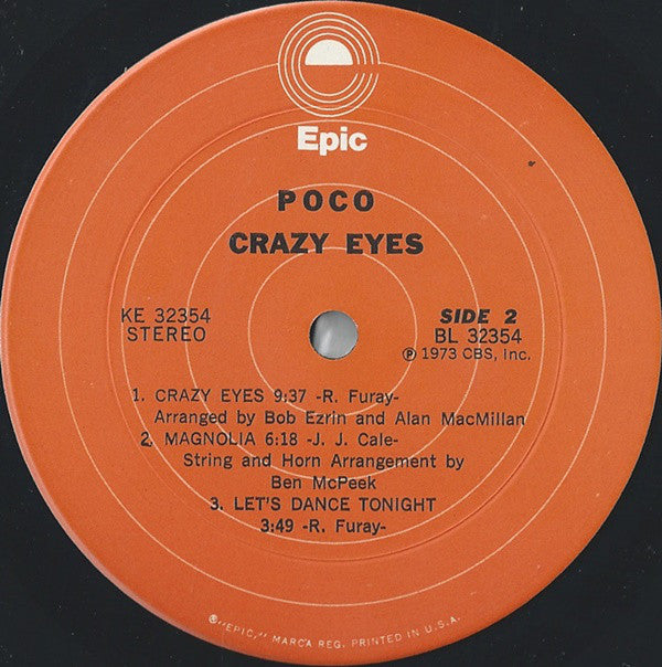 Poco (3) : Crazy Eyes (LP, Album)