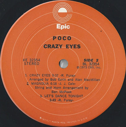 Poco (3) : Crazy Eyes (LP, Album)