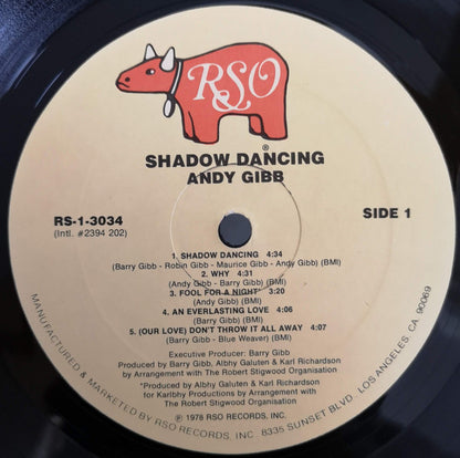 Andy Gibb : Shadow Dancing (LP, Album, All)