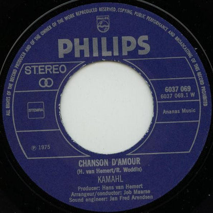 Kamahl : Chanson D'Amour / Addio (7", Single)