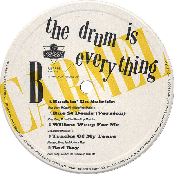 Carmel (2) : The Drum Is Everything (LP, Album)