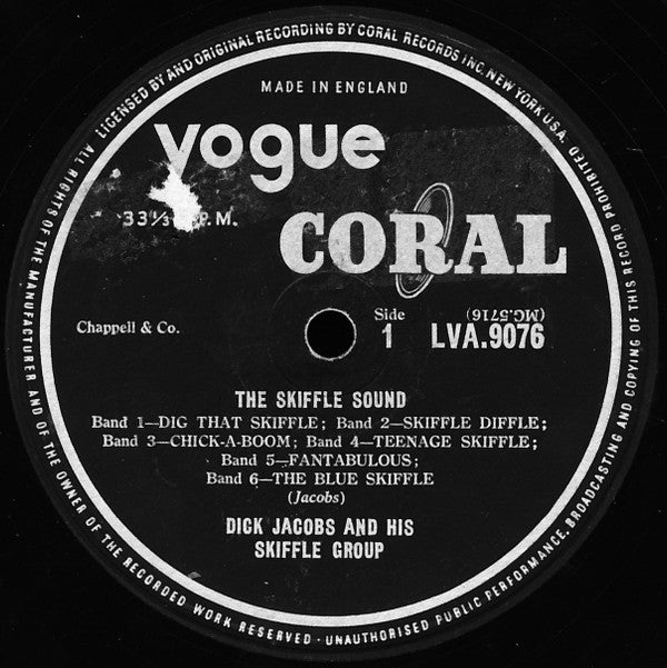 Dick Jacobs And His Skiffle Group : The Skiffle Sound (LP)