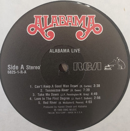 Alabama : Alabama Live (LP, Album)