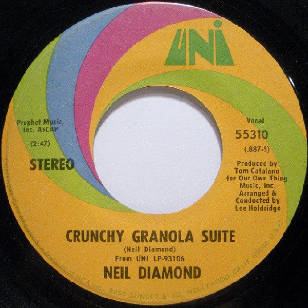 Neil Diamond : Stones / Crunchy Granola Suite (7")