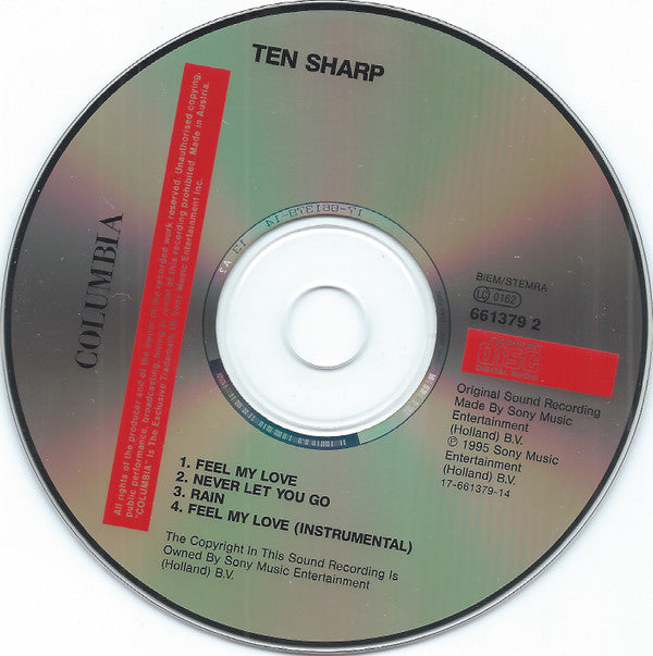 Ten Sharp : Feel My Love (CD, Maxi)