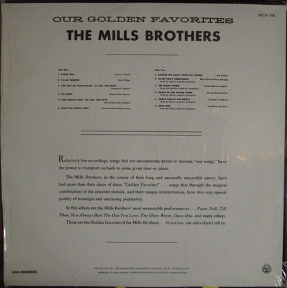 The Mills Brothers : Our Golden Favorites (LP, Comp)