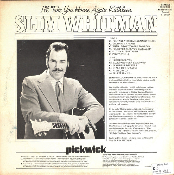 Slim Whitman : I'll Take You Home Again Kathleen (LP, Comp)