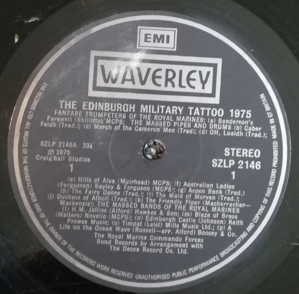 Various : The Edinburgh Military Tattoo 1975 (LP, Album)