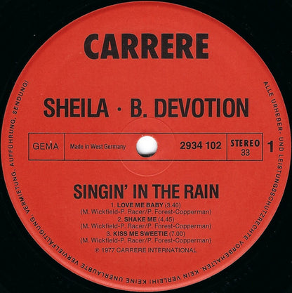 Sheila & B. Devotion : Singin' In The Rain  (LP, Album)