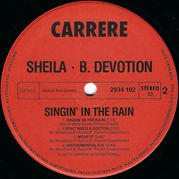 Sheila & B. Devotion : Singin' In The Rain  (LP, Album)