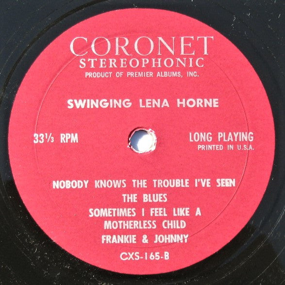 Lena Horne : Swinging Lena Horne (LP)