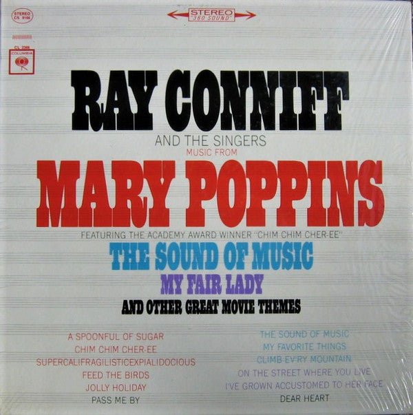 Ray Conniff And The Singers : Music From Mary Poppins, The Sound Of Music, My Fair Lady And Other Great Movie Themes (LP, Album)