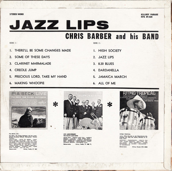 Chris Barber Band : Jazz Lips (LP)