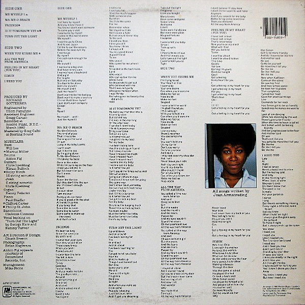 Joan Armatrading : Me Myself I (LP, Album, San)