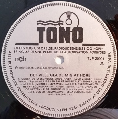 Various : Det Ville Glæde Mig At Høre... (2xLP, Comp)