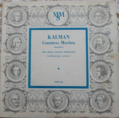 Emmerich Kálmán, The Opera Society Orchestra, Carl Bamberger : Countess Maritza (10")