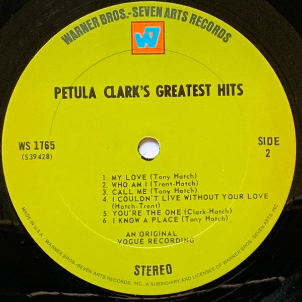 Petula Clark : Petula Clark's Greatest Hits, Vol. 1 (LP, Comp, San)