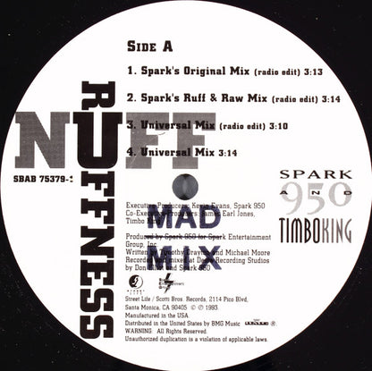 Spark 950 And Timbo King : Nuff Ruffness (12")