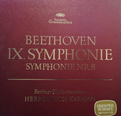 Ludwig van Beethoven - Berliner Philharmoniker / Herbert von Karajan : IX. Symphonie / Symphonie Nr. 8 (2xLP, Album + Box)