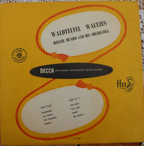 Ronnie Munro & His Orchestra : Waldteufel Waltzes (10")