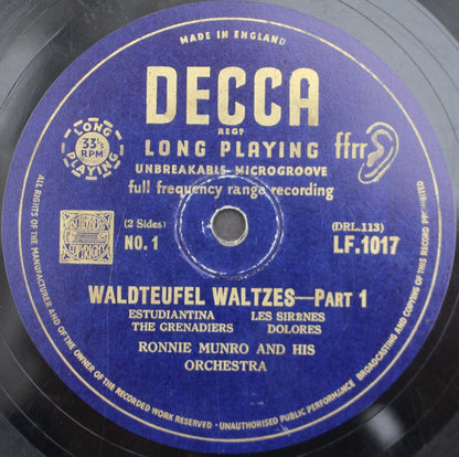 Ronnie Munro & His Orchestra : Waldteufel Waltzes (10")