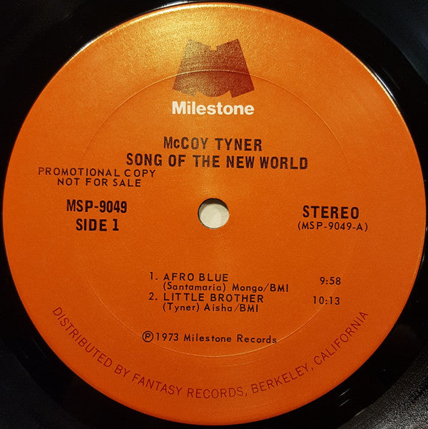 McCoy Tyner : Song Of The New World (LP, Album, Promo)