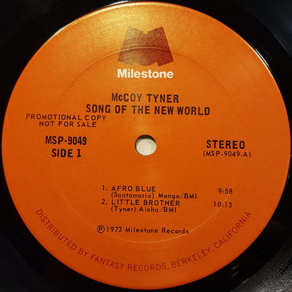 McCoy Tyner : Song Of The New World (LP, Album, Promo)