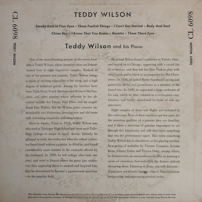 Teddy Wilson : Teddy Wilson And His Piano (10", Comp, RP)