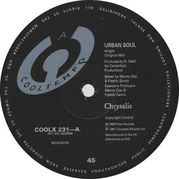 Urban Soul : Alright (12")