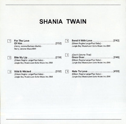 Shania Twain : For The Love Of Him (CD, Album)