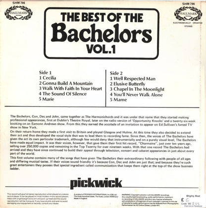 The Bachelors : The Best Of The Bachelors Vol.1 (LP, Comp, Lab)