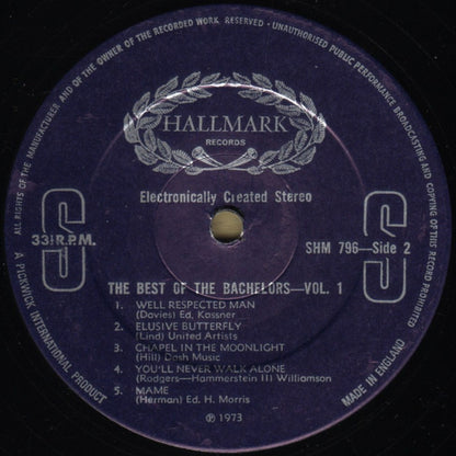 The Bachelors : The Best Of The Bachelors Vol.1 (LP, Comp, Lab)