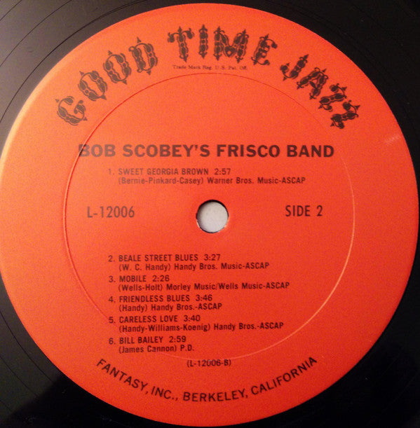 Bob Scobey's Frisco Band : Bob Scobey's Frisco Band, Vol. 4 (LP, Album, RE)