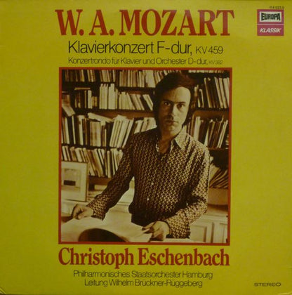 Wolfgang Amadeus Mozart, Christoph Eschenbach, Philharmonisches Staatsorchester Hamburg, Wilhelm Brückner-Rüggeberg : Klavierkonzert F-Dur, KV 459, Konzertrondo Für Klavier Und Orchester D-Dur, KV 382 (LP, RE)