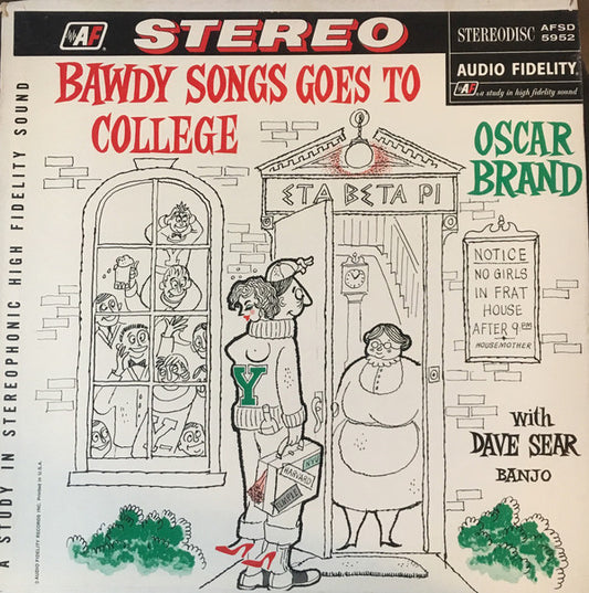 Oscar Brand With David Sear : Bawdy Songs Goes To College (LP, Album)